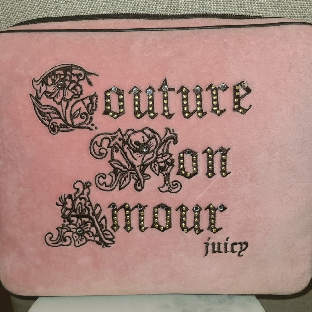 Very Rare Vintage Juicy Couture Pink & Brown~Once Upon a Time~Laptop Bag NWT